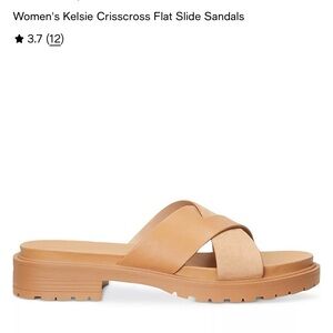 Lauren Ralph Lauren Tan Cross-Band Sandals